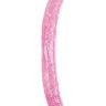 Розовый двусторонний фаллоимитатор - 46 см.
