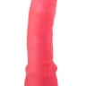 Розовый гелевый фаллоимитатор на присоске - 19,3 см.