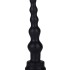 Чёрный анальный стимулятор-ёлочка - 14,5 см.