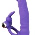 Фиолетовая вибронасадка для двойного проникновения - 15 см.