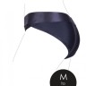 Черные трусики для страпона с вибропулей - размер M-L