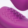 Ярко-розовый безремневой вибрострапон Evoke Vibrating Strapless Silicone Strap-on Dildo
